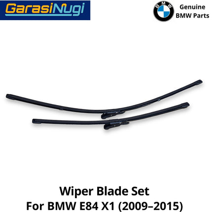 Front Wiper For BMW E84 Wide Frameless Set Kaca Depan Original RHD X1 2009-2015