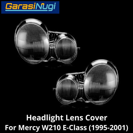Mika Headlight Mercy W210 Lens Kaca Cover Lampu Depan Mercedes E230 E320 1995-2001