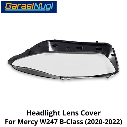 Mika Headlight Mercy W247 Lens Kaca Cover Lampu Depan Mercedes-Benz B200 2020-2022