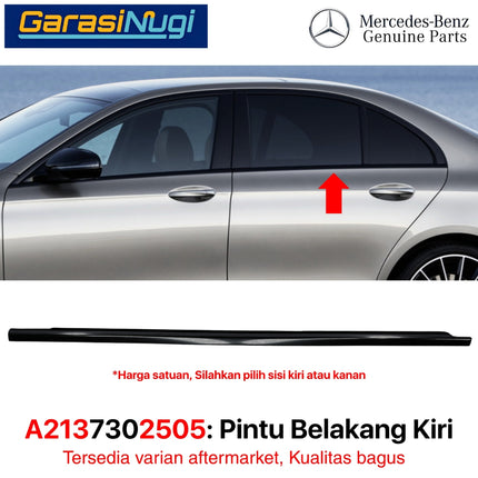 Door Strip For Mercy W213 List Cover Black Pintu Belakang Pelindung Weatherstrip Hitam E200