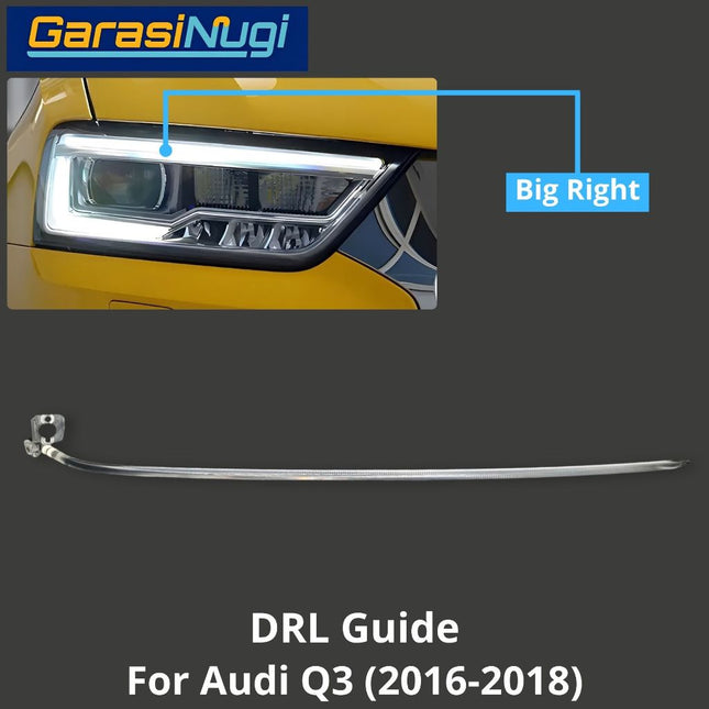 DRL Guide AUDI Q3 Eyebrow Angel Eyes LED Lampu Senja (2016-2018)