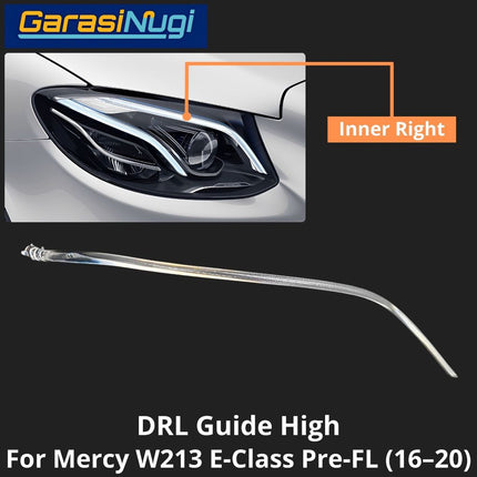 Sein DRL Guide Mercy W213 Pre-Facelift LED Eyebrow Light Lampu Alis Mercedes E200 E300 (2016–2020)