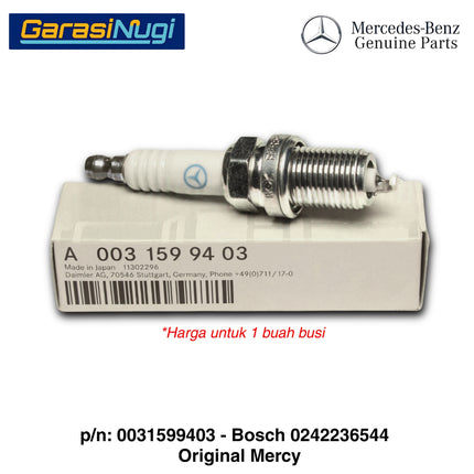 Busi Mercedes W203 W210 W211 0031599403 Spark Plug Mesin M112 M113 Double Platinum C240 E320