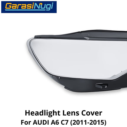 Mika Headlight AUDI A6 C7 Pre-Facelift Lens Kaca Cover Lampu Depan (2011-2015)