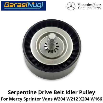 Serpentine Drive Belt Mercy W204 W212 X204 W166 Idler Pulley Katrol Penggerak Sabuk Mercedes C200 E200 ML