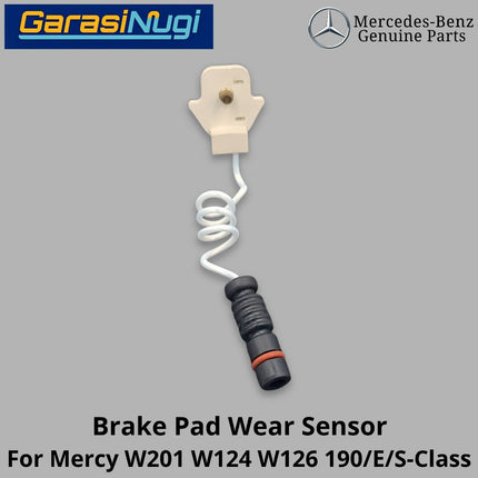 Front Brake Pad Mercy W201 W124 W126 Wear Sensor Keausan Kampas Rem Depan Mercedes 190 230E