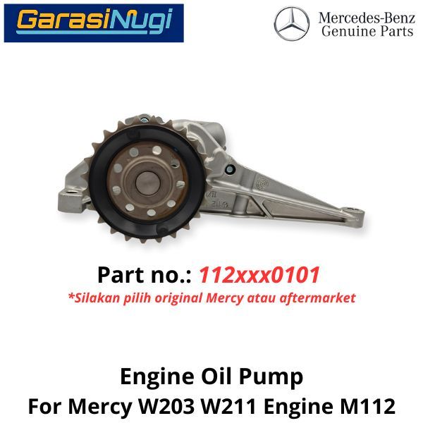 Oil Pump Mercedes W203 W211 Pompa Oli M112 1121810101 Original C200 E240