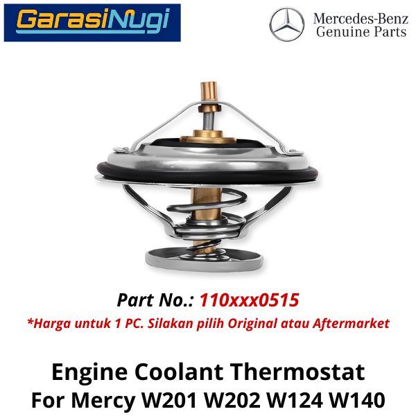 Engine Coolant Mercy W201 W202 W124 W140 Thermostat Termistor Pengatur Suhu C200 E230