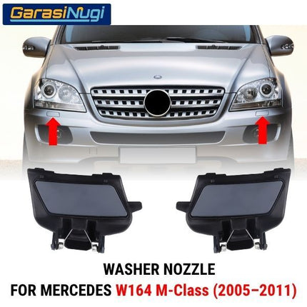 Nozzle Washer Mercy W164 Cover Bumper Tutup Lampu Depan ML