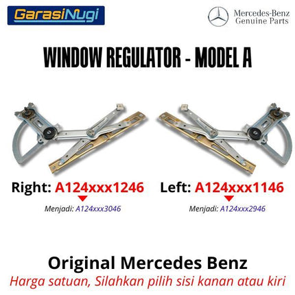Window Regulator Mercy W124 Lift Pengatur Jendela Pintu Depan Power Window E230