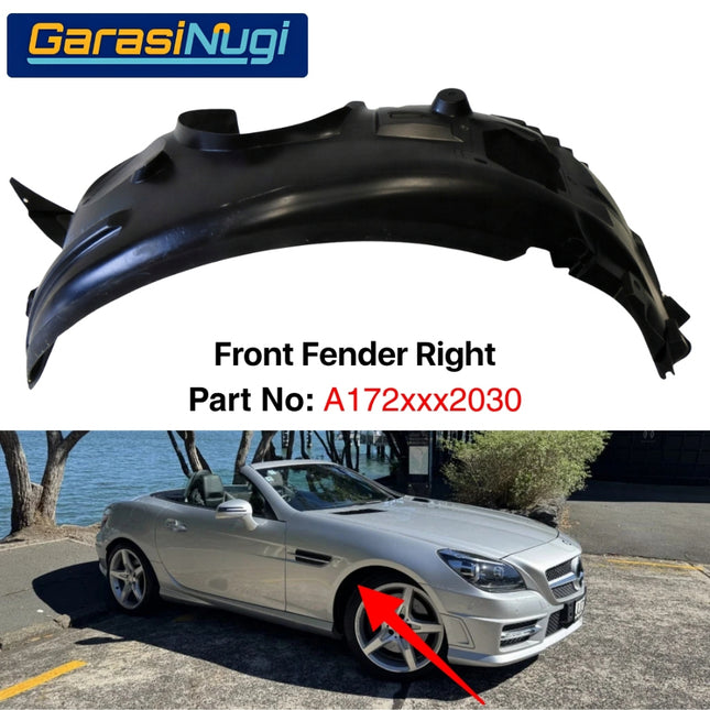 Front Fender Mercy R172 W172 Penutup Spakbor Roda Depan Wheel Arch SLK