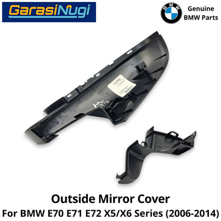 Outside Mirror BMW E70 E71 Cover Cap Penutup Kaca Spion Bingkai Luar X5 X6 2007-2014