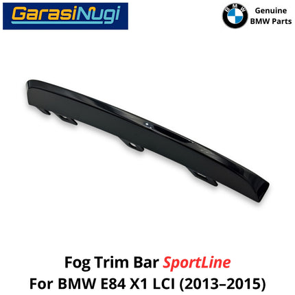 Fog Trim For BMW E84 LCI Bar Front Bumper Strip Bemper Depan Bawah X1 2013-2015