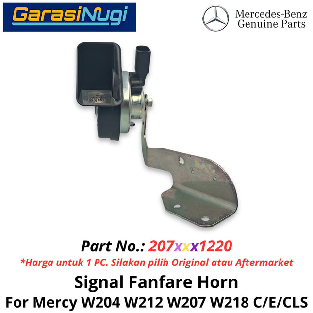 Electric Horn Signal Mercy W204 W212 W207 W218 Fanfare High and Low Note Terompet Klakson Mercedes C200 E200 CLS