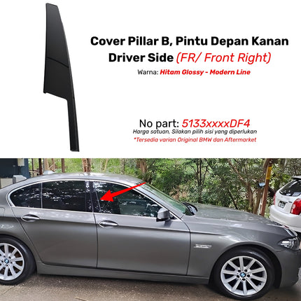 Cover Pillar B For BMW F10 List Penutup Pintu Kaca Samping Matte Original 523