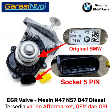EGR Valve BMW F10 F20 F30 Katup Resirkulasi Gas Buang Diesel N47 B47 N57 11718594492