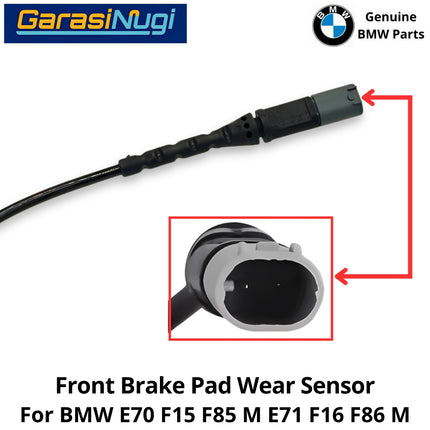 Front Brake For BMW E70 F15 E71 F86 Wear Sensor Kaber Indikator Keausan Kampas Rem Depan X5 X6