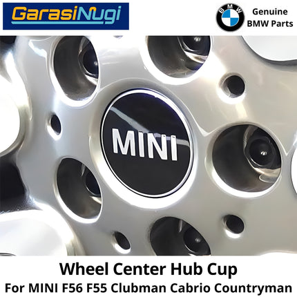 Wheel Center Cap MINI Cooper F56 F55 Clubman Chrome Ring Tutup Hub Tengah Roda Ban