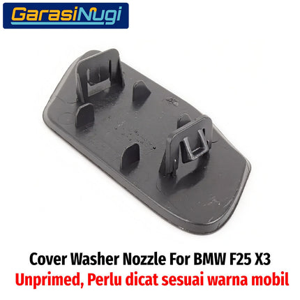 Cover Nozzle Washer BMW F25 Tutup Towing Lampu Bumper Depan X3 2011–2017