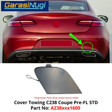 Cover Towing Mercy C238 Coupe Bumper Tow Tutup Lubang Derek E300