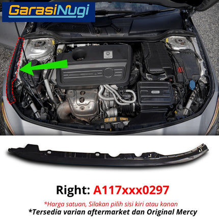 Sealing Side Mercedes W117 Trim Samping Kap Mesin Engine Hood Mercy CLA 180 CLA 200
