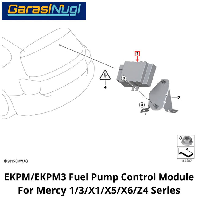 Fuel Pump For BMW E87 E90 E84 E70 Control Module Pompa Bahan Bakar EKPS EKPM ECU 120 320 X1 X5