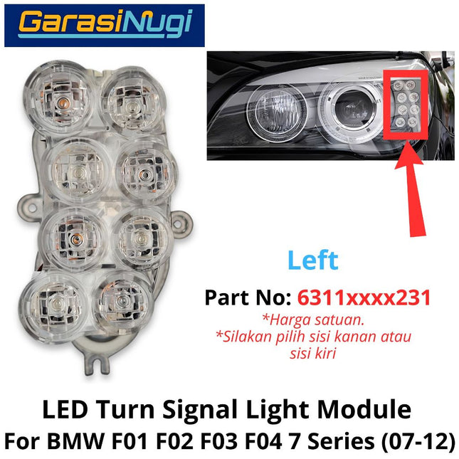DRL LED For BMW F01 F02 Turn Signal Indicator Module Modul Lampu Sein Depan 730 740