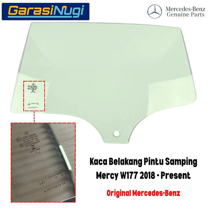 Kaca Jendela Pintu Samping Mercedes W177 Side Window Pane Glass Door Mercy A180 A200