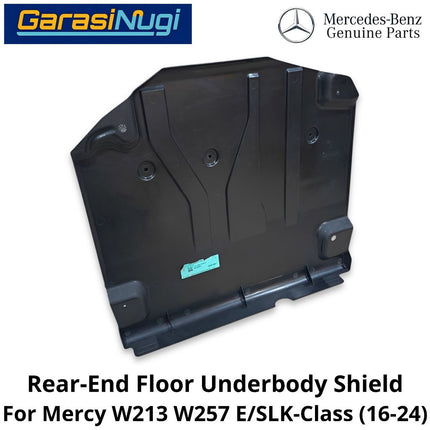 Rear-End Floor Deck W213 W257 Underbody Shield Cover Pelindung Kolong Belakang Mercedes E200 E300 CLS