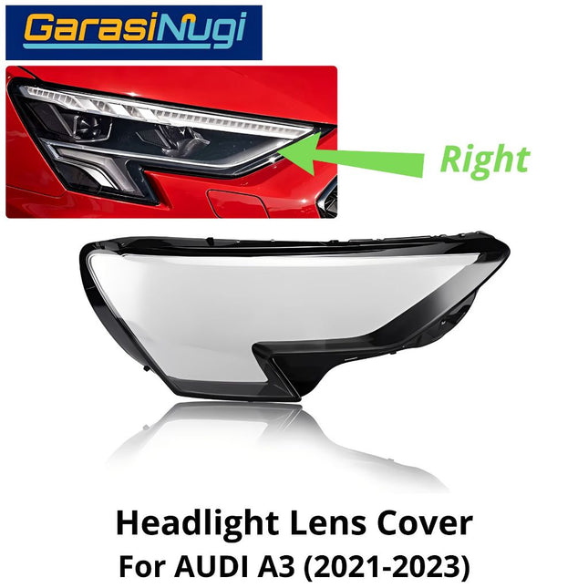 Mika Headlight AUDI A3 (8Y) Pre-Facelift Lens Kaca Cover Lampu Depan (2021-2023)