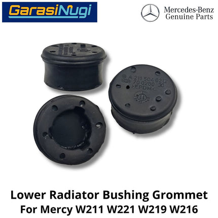 Lower Radiator Mercy W211 W221 W219 W216 Bushing Mount Grommet Dudukan Kondensor E240 S300 CLS
