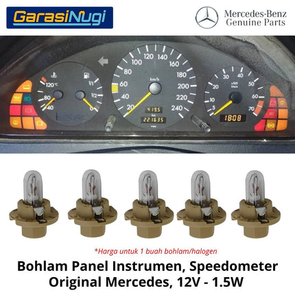 Bohlam Panel Speedometer 12V - 1,5W Original Mercy Lampu Instrumen Indikator Dashboard Bulb 000000008167