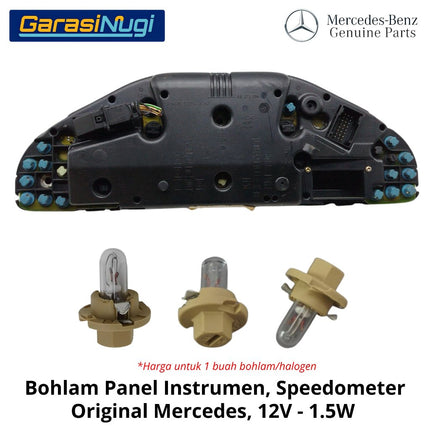 Bohlam Panel Speedometer 12V - 1,5W Original Mercy Lampu Instrumen Indikator Dashboard Bulb 000000008167
