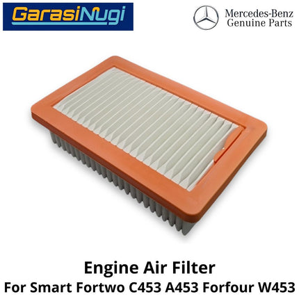 Engine Air Filter Smart Fortwo C453 A453 W453 Filter Udara Mesin (2014-2024)