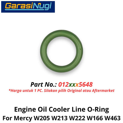 Engine Oil Cooler Mercy W205 W213 W222 W166 Seal Gasket Ring Pendingin Oli Mesin M111 M278 Mercedes C200 E200 GLC