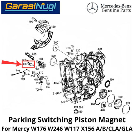 Parking Switching Mercy W176 W246 W117 X156 Permanent Magnet Piston Pemindah Parkir Mercedes A200 B200 GLA