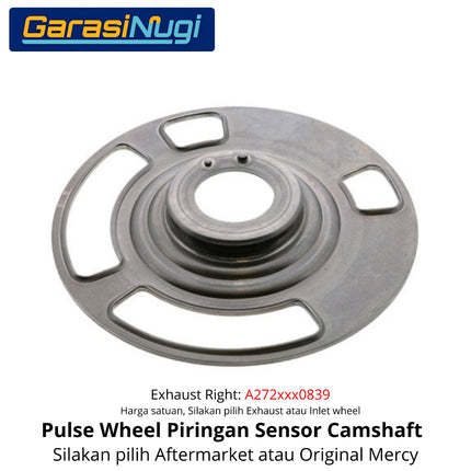 Pulse Wheel Mercy W204 W212 W221 Mesin M272 M273 Camshaft Adjuster Reluctor Piringan Sensor Noken AS C300 E350