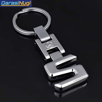 Metal Keychain For Mercedes Gantungan Kunci A B C E G R S AMG CLA CLS GLA GLE GLK ML SLK