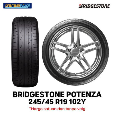 Bridgestone Potenza Tire S001 245/45 R19 102Y Ban Depan Belakang