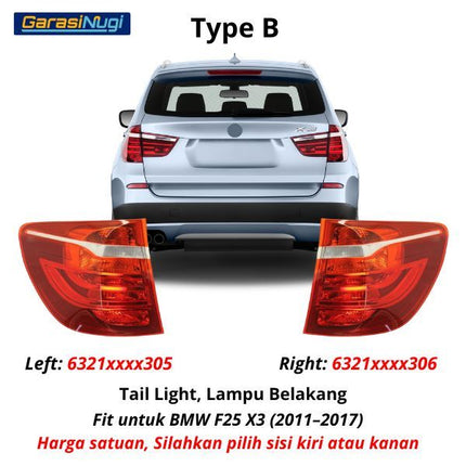 BMW F25 Lampu Rem Belakang Sein Brake Tail Light Blinker X3 2011–2017