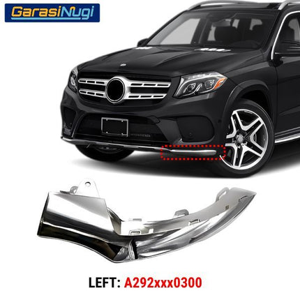 Front Lower Bumper Mercy W166 Facelift List Penutup Chrome Molding Trim GLE