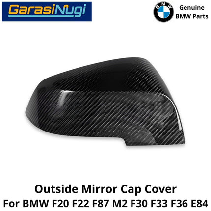 Outside Mirror BMW F20 F30 F32 E84 Cover Cap Penutup Kaca Spion Carbon Fiber Bingkai Luar 120 320 420 X1