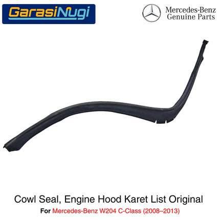 Mercedes W204 W207 Karet Lis Sekat Kap Mesin Cowl Seal Engine Hood Original C200 E200