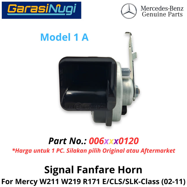 Electric Horn Signal Mercy W211 W219 R171 Fanfare High and Low Note Terompet Klakson Mercedes E240 CLS SLK