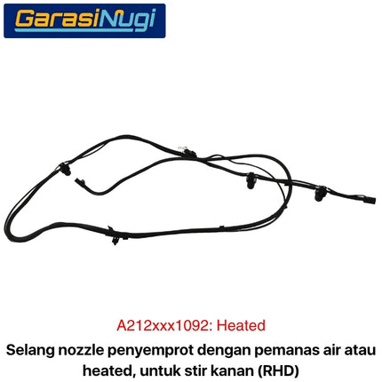 Mercedes W212 W218 Pre-FL Selang Penyemprot Kaca Depan Front Windshield Nozzle Wiper E300