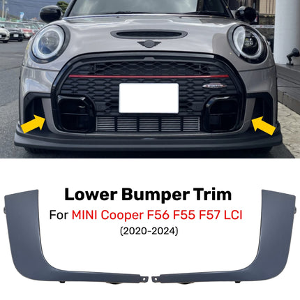 Bumper Trim For MINI F56 F55 F57 LCI List Bemper Depan Bagian Bawah JCW 2020-2024