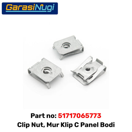 Clip Screw BMW 51717065773 Mur Klip C Panel Bodi Samping Dan Depan