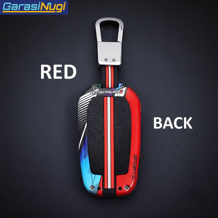 Key Case For Toyota Alphard Vellfire RAV4 Voxy Sienna Sarung Kunci Metal 5 Tombol Short Keychain