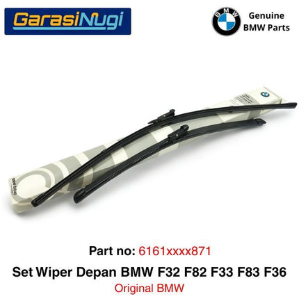 Wiper Frameless BMW F32 F33 F36 Kaca Depan Original Part Setir Kanan RHD Sepasang 420 428