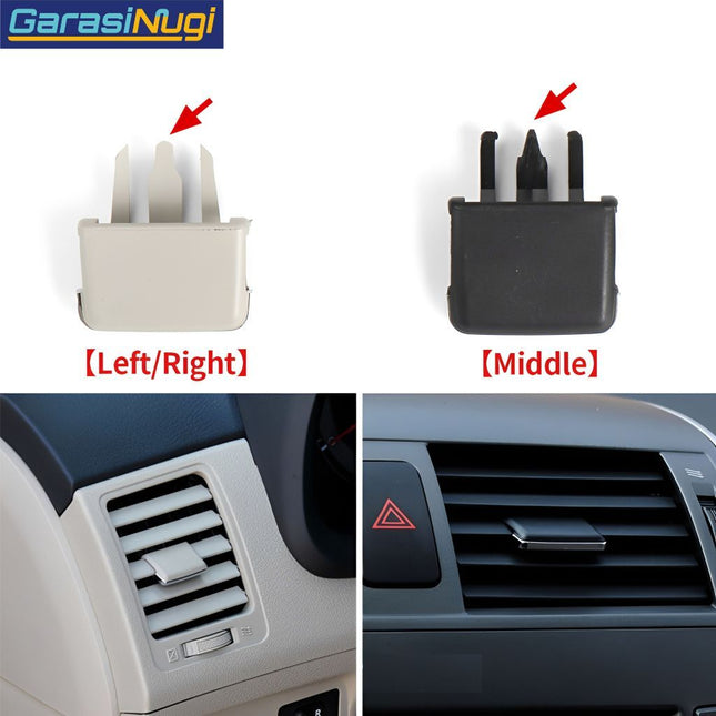 AC Vent Grille Tab For Toyota Corolla Slider Pegangan Klip